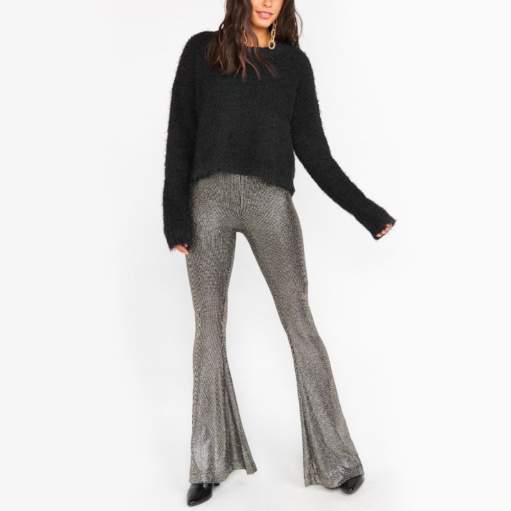 LAST 1🌸SHOW ME YOUR MUMU Cropped Varsity Sweater - Picture 6 of 10